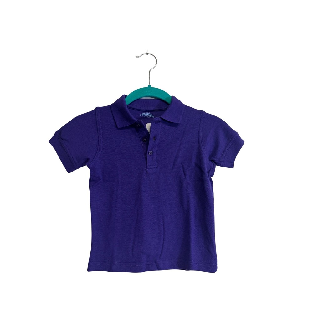Tulane Outfitters Toddler Purple Pique Knit‎ Polo Shirt Size 3T